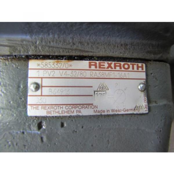 REXROTH 1PV2V4-32/80 RA38MF1-16A1 ROTARY VARIABLE VANE HYDRAULIC pumps #2 image
