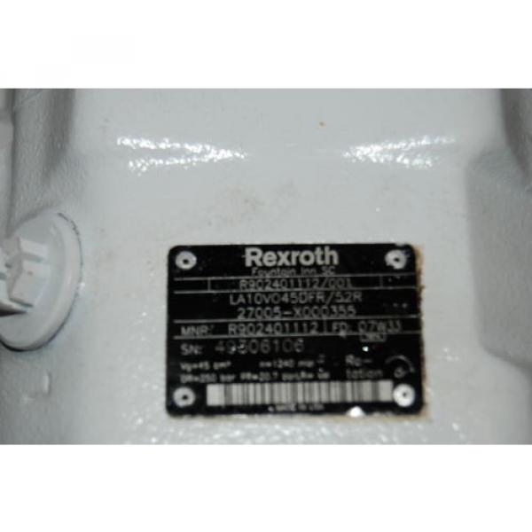REXROTH AXIAL PISTON pumps LA10V045DFR/52R 3600 PSI REXROTH  R902401112/001 Origin #2 image