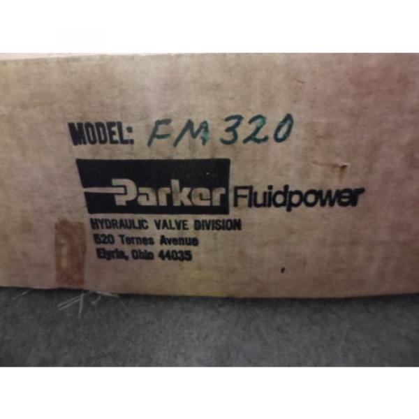 NIB Parker FluidPower Hydraulic Valve  Model FM320 AV Manatrol Division #3 image