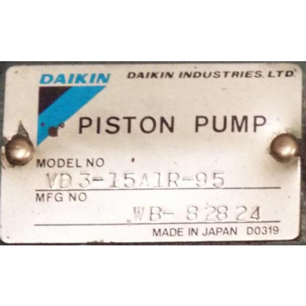 Origin DAIKIN VD3-15AIR-95 PISTON PUMP w/M15A1-2-90 INDUCTION MOTOR MAKE OFFER #3 image