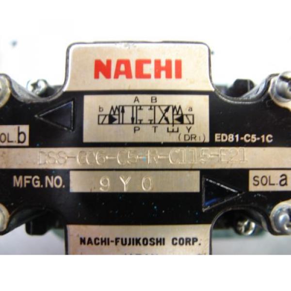 Nachi D08 4 Way hydraulic Solenoid Valve DSS-G06-C5-R-C115-E21 vickers parker #4 image
