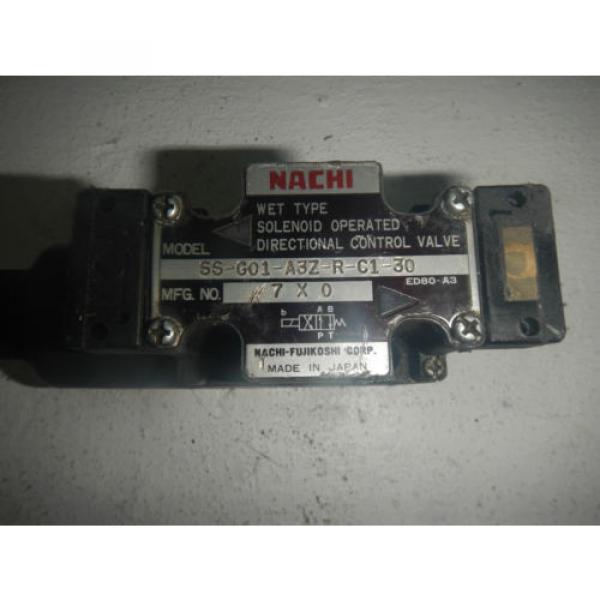Nachi SS-G01-A3Z-R-C1-30 D03 Hydraulic Directional Control Valve 120V #2 image