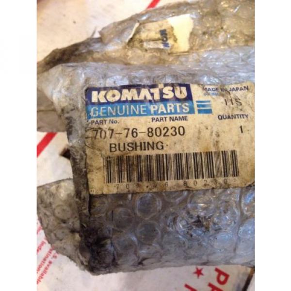 New OEM Komatsu Excavator Genuine Parts Bushing 707-76-80230 Fast Shipping! #2 image