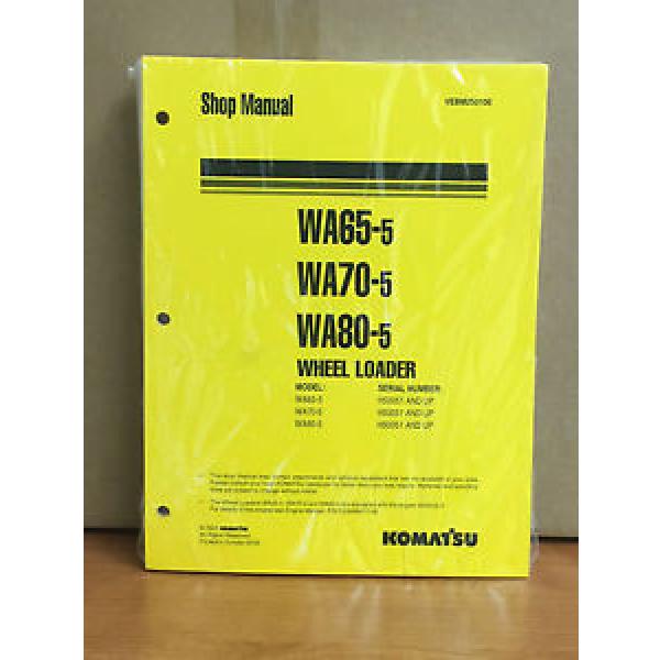 Komatsu WA65-5, WA70-5, WA80-5 Wheel Loader Shop Service Repair Manual #1 image