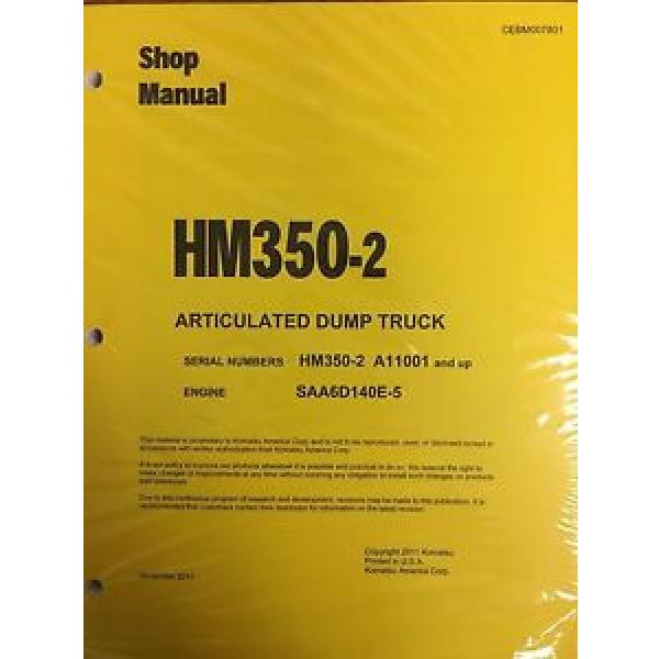 Komatsu HM350-2 Shop Service Manual Articulated Dump Truck #1 image