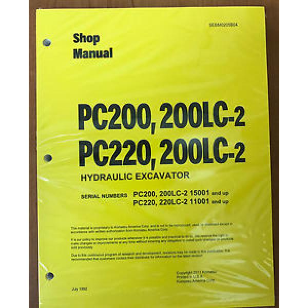 Komatsu Service PC200/PC200LC-2/PC220/LC-2 Manual #1 image