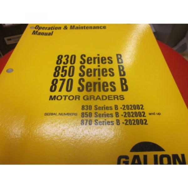 Komatsu Galion 830B 850B 870B Motor Graders Operation &amp; Maintenance Manual #1 image