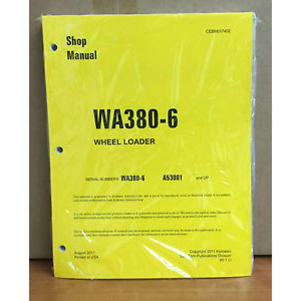 Komatsu WA380-6 Wheel Loader Shop Service Repair Manual #1 image