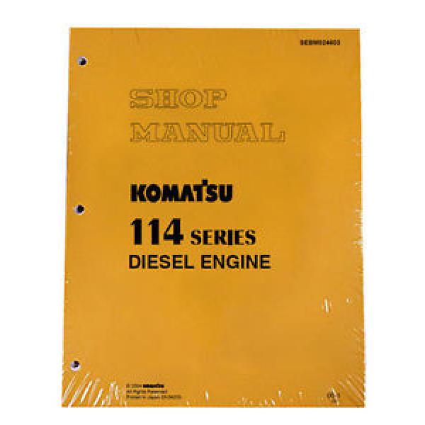 Komatsu 114 Series Diesel Engine Service Workshop Printed Manual #1 image