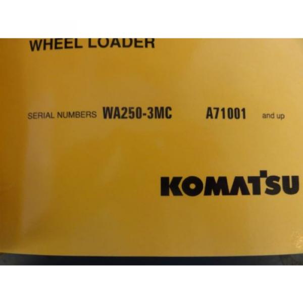Komatsu WA250-3MC Parts and Operation and Maintenance Manuals #4 image