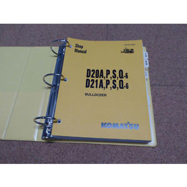 Komatsu D20/A/P/S/Q-6, D21A/P/S/Q-6 Dozer Service Shop Repair Manual #1 image