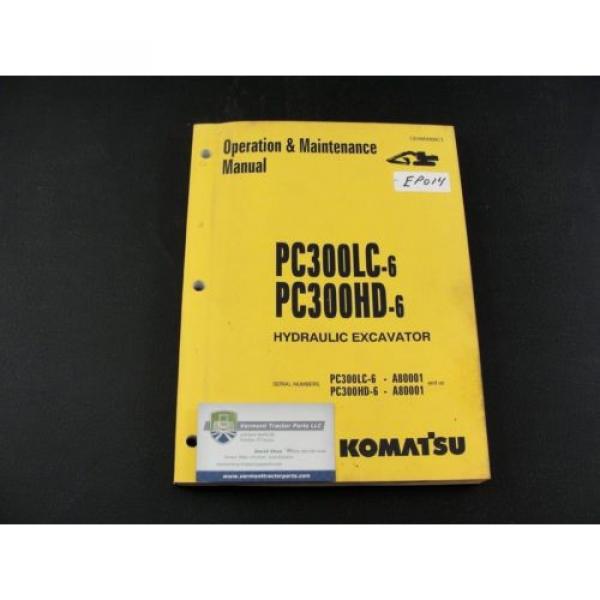 Komatsu excavator operators owner users manual PC300LC-6 PC300HD-6 CEAM3006C1 #1 image