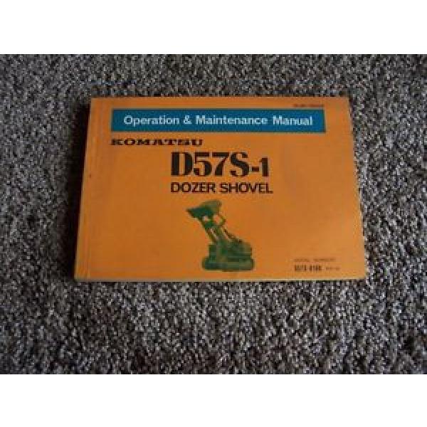 Komatsu D57S-1 Dozer Shovel D57S-8188- Owner Owner&#039;s Operation Manual #1 image