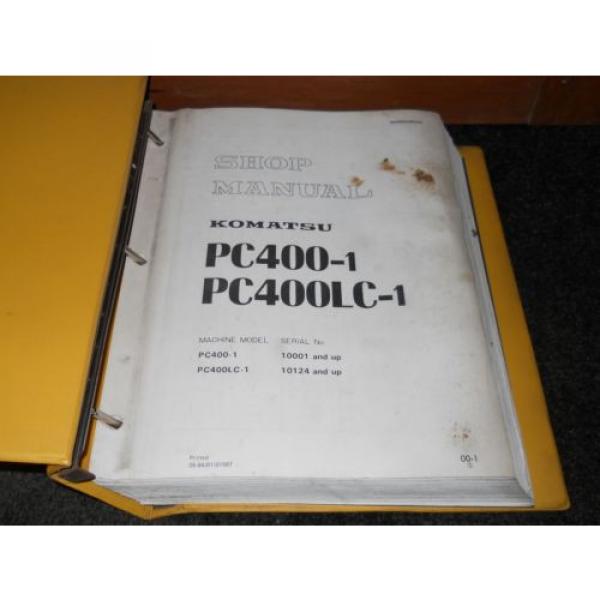 Komatsu PC400-1 PC400LC-1 shop manual #3 image