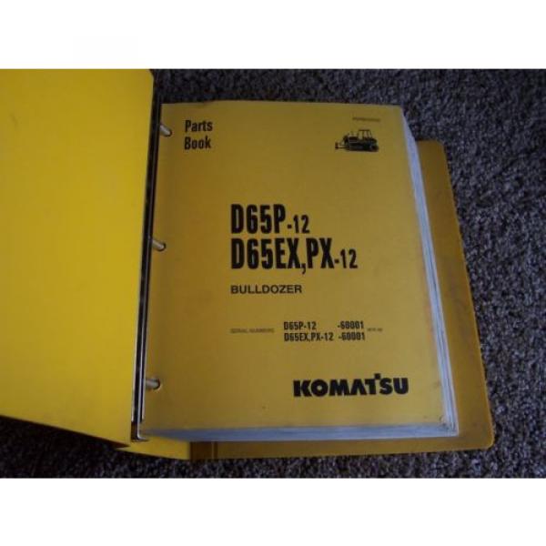 Komatsu D65P-12 D65EX PX-12 60001- Bulldozer Dozer Factory Parts Catalog Manual #1 image