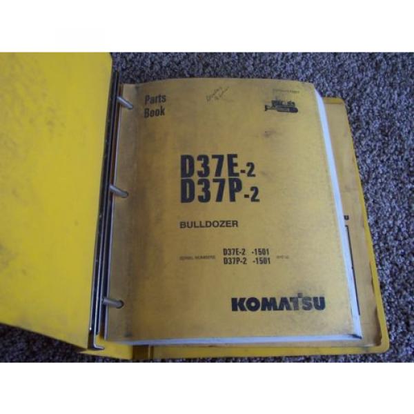 Komatsu D37E-2 D37P-2 1501- Bulldozer Dozer Factory Parts Catalog Manual Manual #1 image