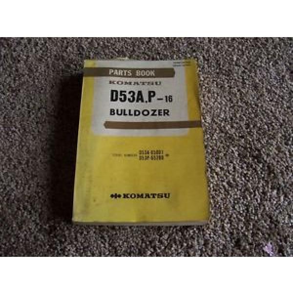 Komatsu D53A P-16 Bulldozer D53A-65001- D53P-6580- Factory Parts Catalog Manual #1 image