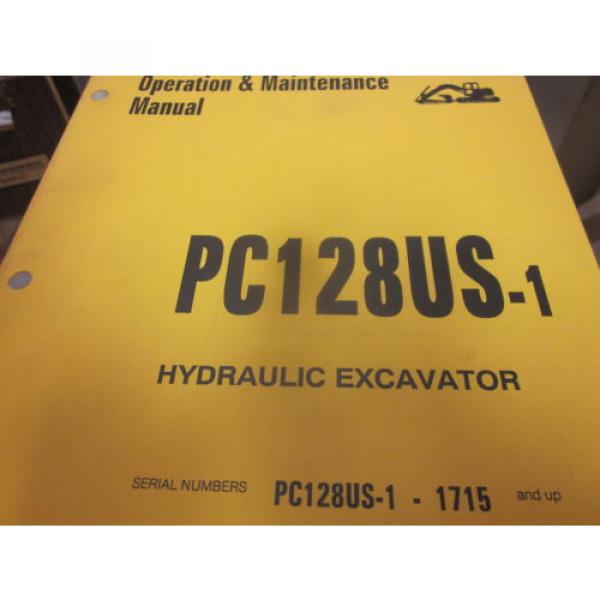 Komatsu PC128US-1 Hydraulic Excavator Operation &amp; Maintenance Manual #1 image