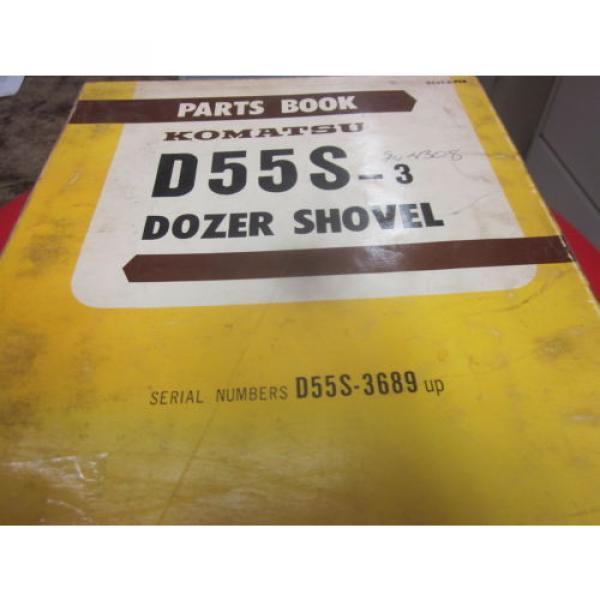 Komatsu D55S-3 Dozer Shovel Parts Book Manual #1 image