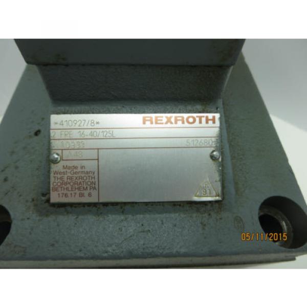 Rexroth Valve 2FRE16-40/125L USED #2 image