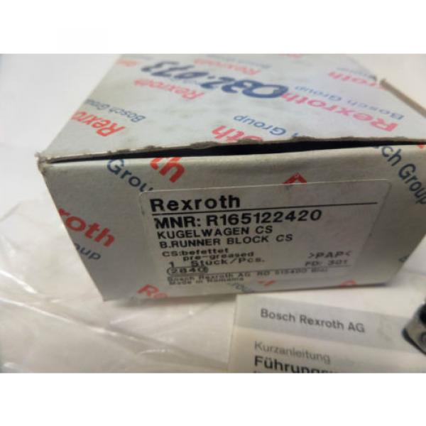 Rexroth Bosch Linear Rail Bearing Block R165122420 origin #2 image